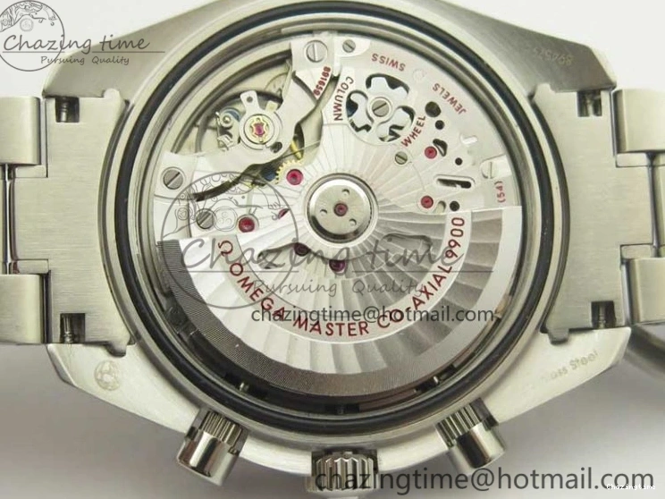 0114 Speedmaster Moonwatch OMF 1:1 Best Edition Black Dial Orange Hand on SS Bracelet A Timeless 8044